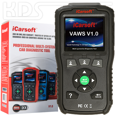 iCarsoft VAWS V1.0 für VW / Audi / Seat / Skoda - in SCHWARZ
